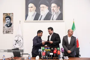 مراسم امضای تفاهم&zwnj;نامه همکاری فدراسیون کشتی و دانشگاه آزاد اسلامی