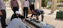 تجدیدمیثاق دانشگاهیان دانشگاه آزاد اسلامی ورامین با شهدای گمنام