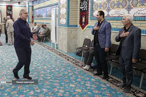 حضور علیرضا زاکانی شهردار تهران در مراسم دومین سالگرد عروج حاج رضا سراج