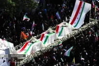 تشییع و بدرقه پیکر شهدای اقتدار ایران -3