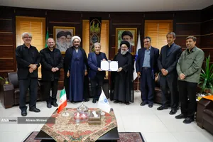  دیدار دکتر رنجبر ریاست دانشگاه آزاد اسلامی با رئیس حوزه ریاست خبرگان رهبری 