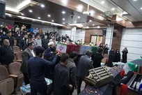 فیلم| تشییع پیکر مطهر شهید گمنام در دانشگاه آزاد شیراز