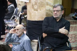 عبدالحسین روح الامین نماینده مجلس در مراسم چهلم شهادت حاج محمدسعید ایزدی(حاج رمضان)