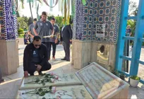 ادای احترام تیم ملی دانشجویان اعزامی به مسابقات جهانی برزیل به شهدای گمنام دانشگاه مازندران