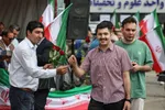 استقبال رنجبر از دانشجویان دانشگاه آزاد