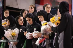 مراسم استقبال از تیم ملی فوتبال زنان