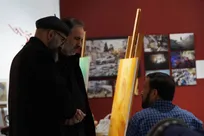 بازدید معاون هنری وزیر فرهنگ از کارگاه خلق اثر تجسمی «رهبر شهید»