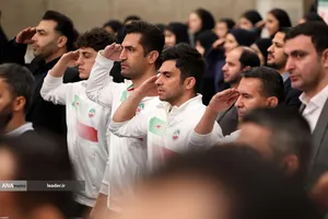 دیدار قهرمانان ورزشی و مدال&zwnj;آوران المپیادهای علمی با رهبر معظم انقلاب