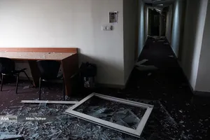بازدید اصحاب رسانه از  خسارت وارده در دانشگاه شهید بهشتی