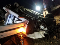 ۲ کشته و یک مصدوم بر اثر واژگونی خودرو پژو در محور سیرجان- بلورد