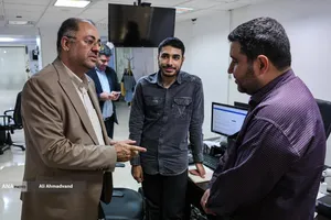 بازدید حسین قرایی مدیرکل روابط عمومی سازمان صداوسیما از خبرگزاری آنا