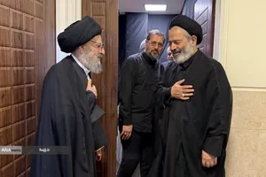 دیدار حجت&zwnj;الاسلام نواب، نماینده ولی&zwnj;فقیه در امور حج و زیارت با آیت&zwnj;الله سیدمحمدتقی مدرسی