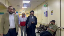 عیادت سرپرست حجاج ایرانی از زائران بستری در بیمارستان مدینه
