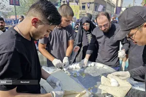 برپایی موکب خادمیاران و یاوران رضوی منطقه دارالمومنین در مسیر پیاده&zwnj;روی جاماندگان اربعین