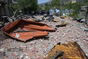 بازدید اصحاب رسانه از  خسارت وارده در دانشگاه شهید بهشتی