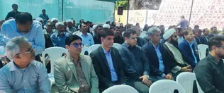 مراسم زنگ سپاس معلم در محل مدرسه شجره طیبه میناب