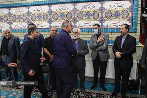 حضور علیرضا زاکانی شهردار تهران در مراسم دومین سالگرد عروج حاج رضا سراج