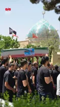 مراسم تشییع پیکر سردار شهید سید محمود موسویان در نراق
