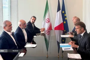 دیدار روسای جمهور ایران و فرانسه