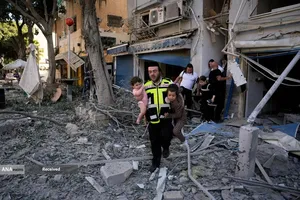 موشک باران سرزمین های اشغالی توسط سپاه پاسداران انقلاب اسلامی