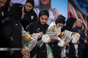 مراسم استقبال از تیم ملی فوتبال زنان