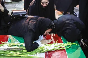 تشییع و خاکسپاری شهدای حملات رژیم صهیونیستی در قطعه42 بهشت زهرا(س)