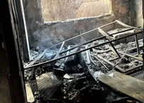 آتش‌سوزی مهیب در منزل مسکونی خیابان خراسان؛ ۲ آتش‌نشان مصدوم شدند