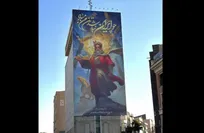 دیوارنگاره میدان جهاد با طرحی از فردوسی جدید شد
