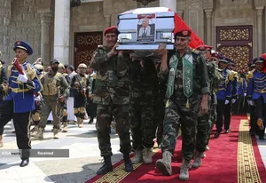 تشییع پیکر شهدای حملات رژیم صهیونیستی به یمن