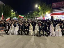 جشن ازدواج زوج‌های جانفدا در تجمعات شبانه مردم میاندوآب
