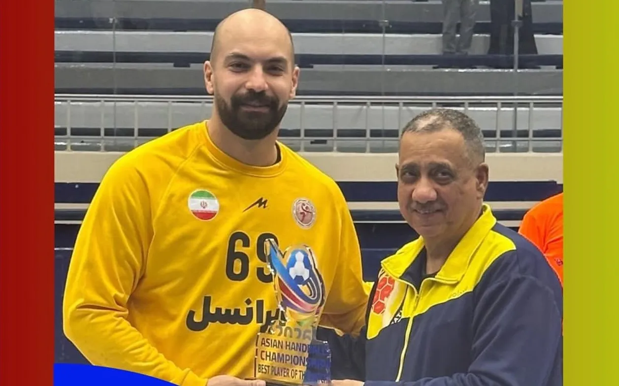 هندبال قهرمانی آسیا| سرپوشی، بهترین بازیکن دیدار ایران ـ استرالیا شد