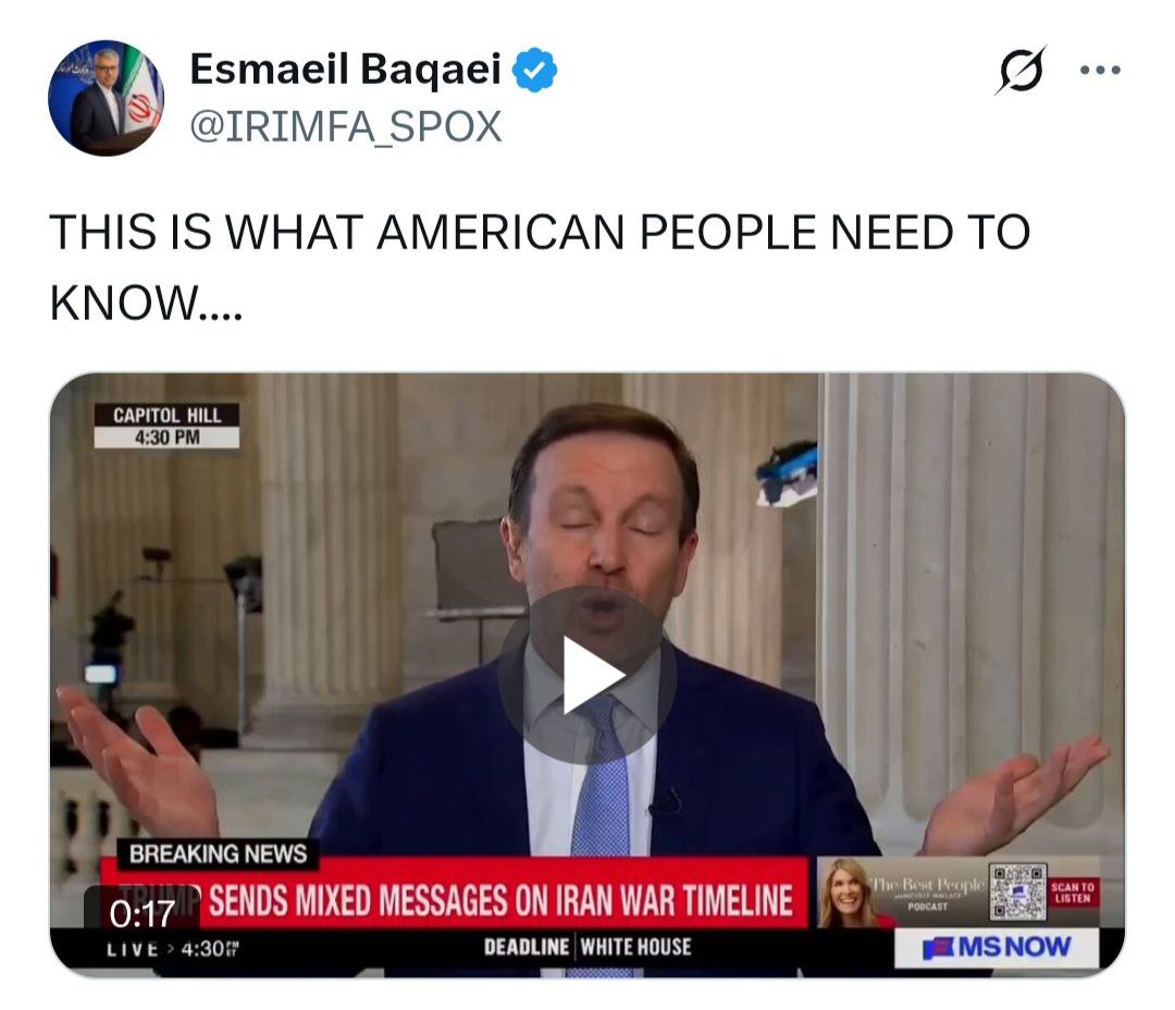 واکنش بقائی به اعتراف سناتور آمریکایی درباره ضعف دولت واشنگتن