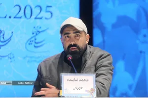 محمد تنابنده کارگردان در نشست خبری فیلم سینمایی آبستن