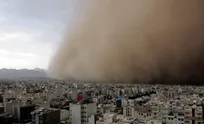 گرد و خاک در راه تهران