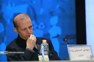 مهدی حسینی&zwnj;وند تدوینگر در نشست خبری فیلم سینمایی ترک عمیق