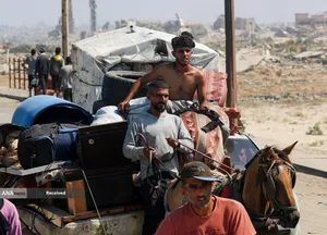 مردم آواره شهر غزه