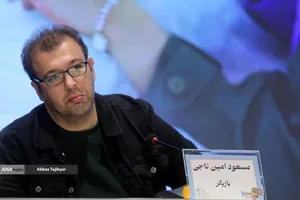 مسعود امین ناجی بازیگر در نشست خبری فیلم سینمایی داد