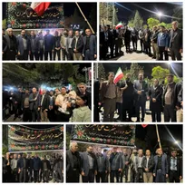 طنین لبیک یا خامنه‌ای در چهلمین شب عروج ملکوتی رهبر فقید و اجتماع پرشور هیئت علی‌اکبر (ع) دانش‌آموزان مدارس سما