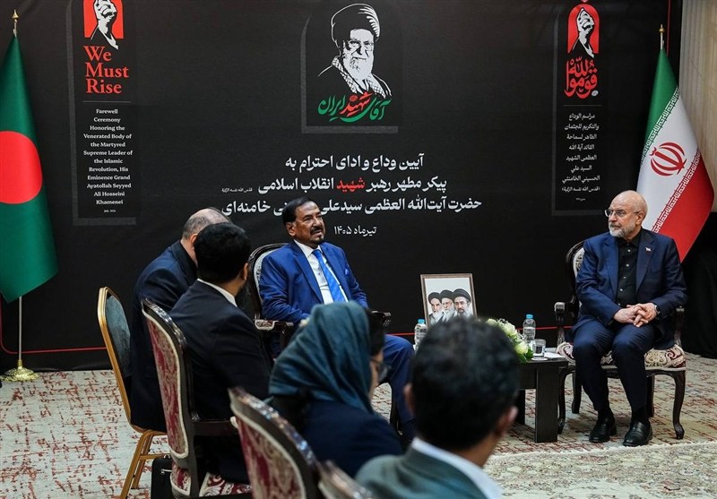 قالیباف با رئیس مجلس بنگلادش دیدار کرد
