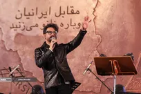 رونمایی مجسمه «زانو زنندگان برابر ایران»