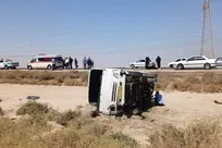 سقوط اتوبوس در جاده دماوند با ۴ فوتی