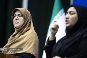 نشست خبری فاطمه مهاجرانی سخنگوی دولت با خبرنگاران