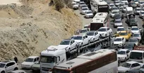 ترافیک سنگین در محورهای چالوس و هراز