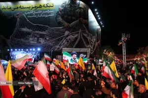 اجتماع مردمی در حمایت از رزمندگان اسلام و وداع با سردار شهید خادمی