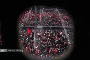 مراسم اقامه نماز بر پیکر امام شهید امت