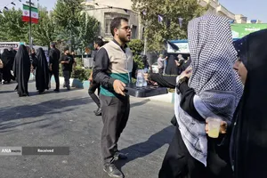 برپایی موکب خادمیاران و یاوران رضوی منطقه دارالمومنین در مسیر پیاده&zwnj;روی جاماندگان اربعین