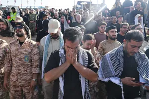 مراسم اقامه نماز بر پیکر امام شهید امت
