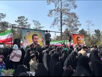 برگزاری مراسم خاکسپاری سردار شهید عسگری و خانواده در قطعه۲۴ +فیلم