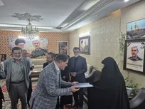 دیدار مسئولان دانشگاه آزاد واحد تهران شمال با خانواده شهید بهرام حسینی