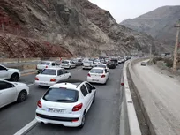 ترافیک سنگین و بارش باران و مه گرفتگی در برخی محور‌های شمالی کشور
